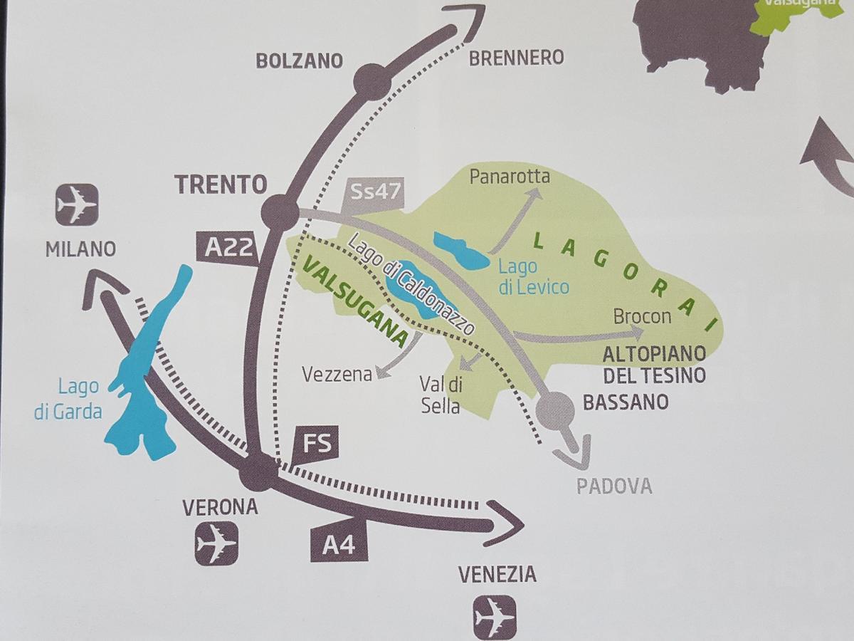 הוילה Strigno Masetto Egidio Eco-Agritur מראה חיצוני תמונה